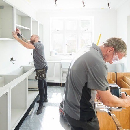 Intrinsic kitchen fitters at work